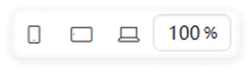 Desktop and mobile device preview of pre-launch page