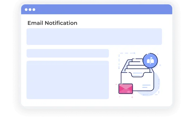 Auto transactional email notification feature